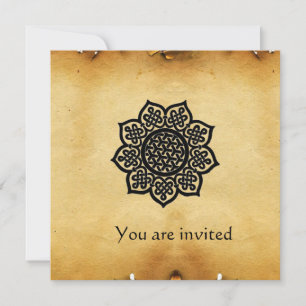 MAGIC EVENT-parchment Inbjudningar