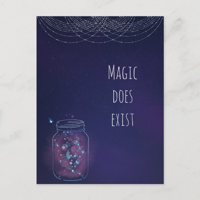 Magic Exist FireFly Burk Vykort (Framsida)
