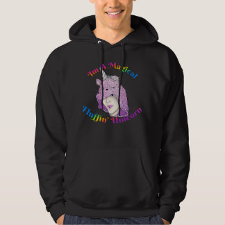 Magic F Unicorn Manar Basic Hooded Sweatshirt