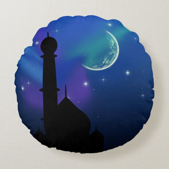 Magic Fabulous Arabian Nights - Round Pillow Rund Kudde (Framsidan)