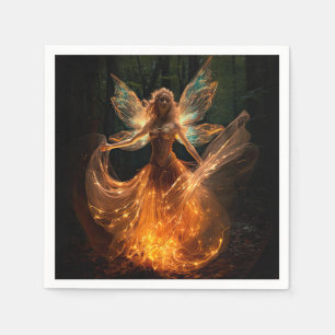 Magic Fairy Angel med Vingar i Forest Pixie Pappersservett