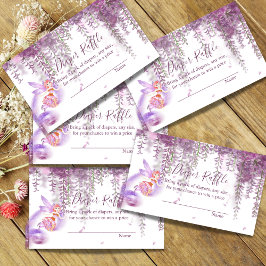 Magic Fairy Baby Shower Diaper Raffle Cards Tilläggskort