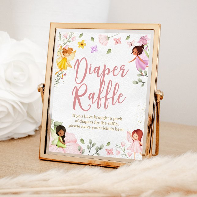 Magic Fairy Baby Shower Diaper Raffle-spelskylt Poster (Skapare uppladdad)