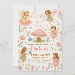 Magic Fairy Birthday-inbjudan Inbjudningar
