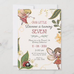 Magic Fairy Birthday-inbjudan Inbjudningar