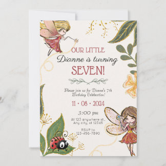 Magic Fairy Birthday-inbjudan Inbjudningar