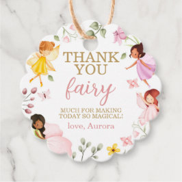 Magic Fairy Blommigt Birthday Tack Gåvor Etiketter