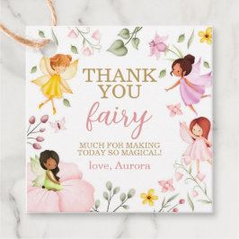 Magic Fairy Blommigt Birthday Tack Gåvor Etiketter