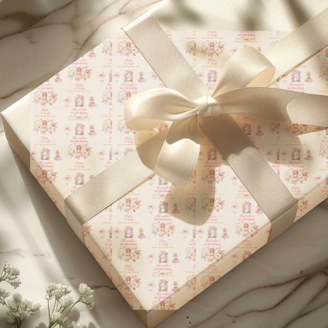 Magic Fairy Blommigt Garden Pixie 1:a födelsedagen Presentpapper (Skapare uppladdad)