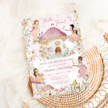 Magic Fairy Blommigt Garden Pixie Girls Birthday I