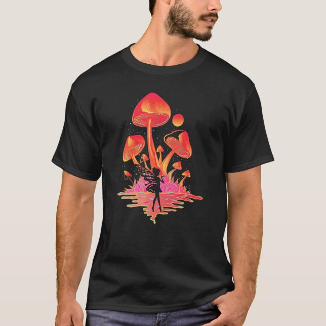 Magic Fairy Dust Mushrooms Fairycore Goblincore Fa T Shirt (Framsida)
