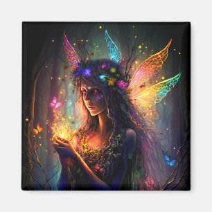 Magic Fairy Enchanted Forest Fantasy Butterflies Magnet