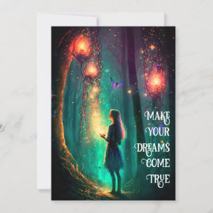 Magic Fairy Enchanted Forest Fantasy Pixie Dust Inbjudningar