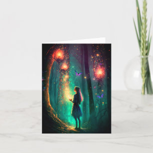 Magic Fairy Enchanted Forest Fantasy Pixie Dust Kort