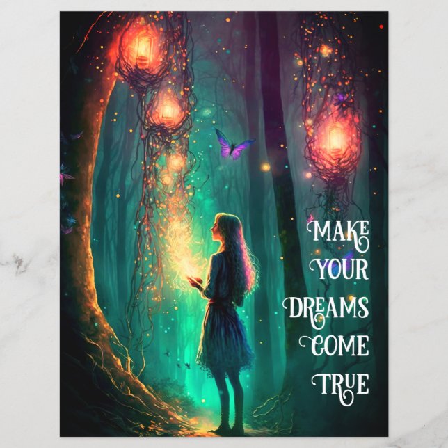 Magic Fairy Enchanted Forest Fantasy Pixie Dust Reklamblad (Framsidan)