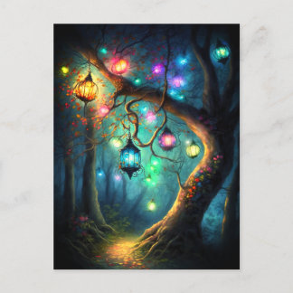 Magic Fairy Enchanted Forest Fantasy Pixie Dust Vykort