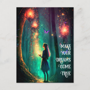 Magic Fairy Enchanted Forest Fantasy Pixie Dust Vykort