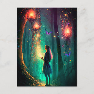 Magic Fairy Enchanted Forest Fantasy Pixie Dust Vykort