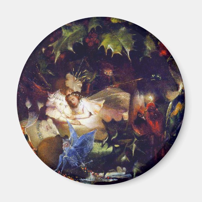 Magic Fairy Fantasy Painting: Fairy Bower Magnet (Framsidan)