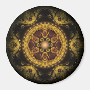 Magic Fairy fractal mönster mandala Magnet