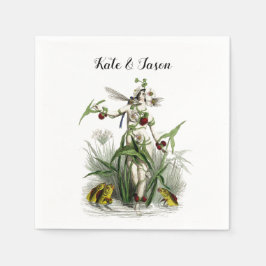 Magic Fairy Garden Flowers & Creatures Bröllop Pappersservett