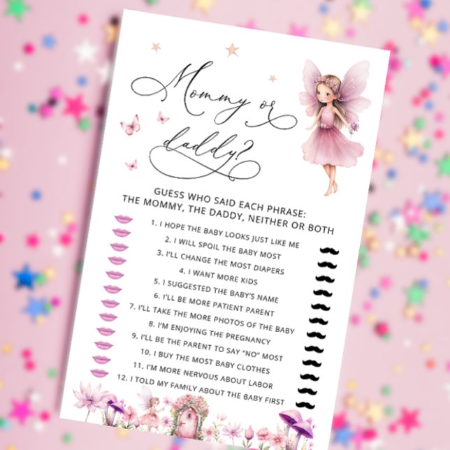 Magic Fairy Garden Mamma eller Baby Shower Game (Skapare uppladdad)