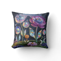Magic Fairy Garden Pillow Cover