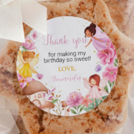 Magic Fairy Labels Birthday Baby Shower Runt Klistermärke