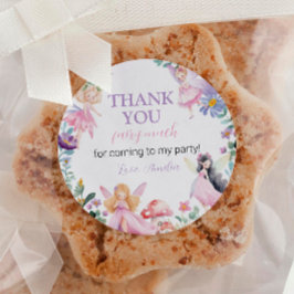 Magic Fairy Labels Birthday Baby Shower Runt Klistermärke