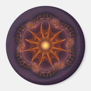 Magic Fairy mystical fractal mönster Magnet