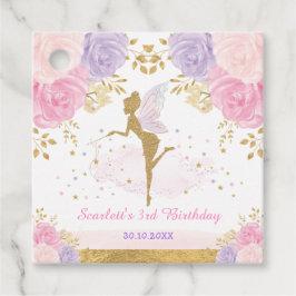 Magic Fairy Pixie Garden Blommigt Birthday Girl Gåvor Etiketter