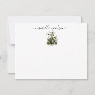 Magic Fairy Pixie Namn Note Card Anteckningskort