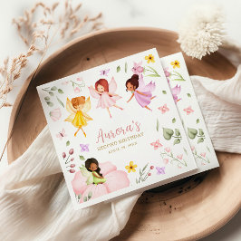 Magic Fairy Princess Enchanted Garden Birthday Pappersservett