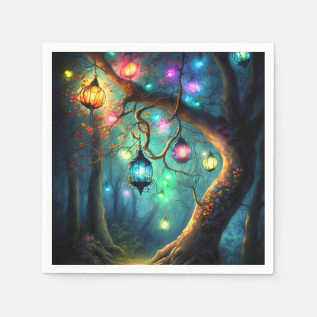 Magic Fairy Princess Fantasy Pixie Dust Party Pappersservett (Framsidan)