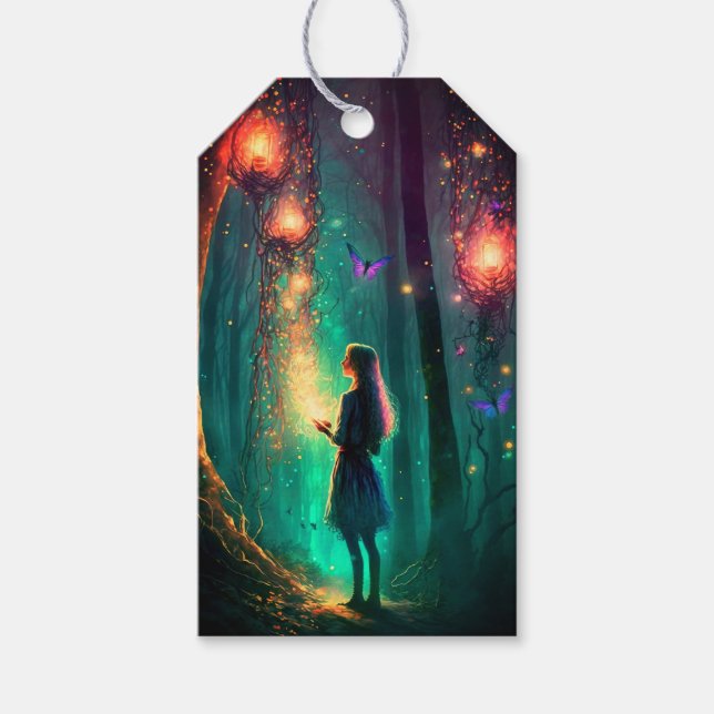 Magic Fairy Princess Fantasy Pixie Dust Presentetikett (Framsidan)