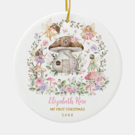 Magic Fairy Princess Girl Girl Baby 1:a jul Julgransprydnad Keramik