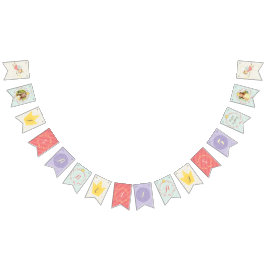 Magic Fairy Princess Girl Girl's Namn Birthday Pho Vimplar