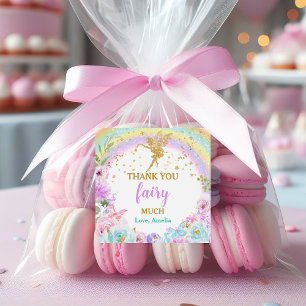 Magic Fairy Rainbow Birthday Favor Stickers Klistermärken