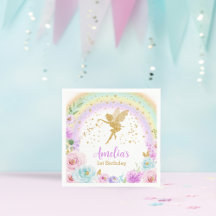 Magic Fairy Rainbow Birthday Napkins