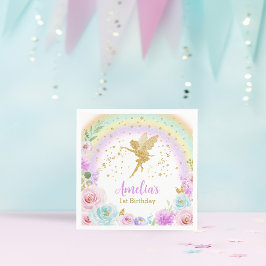 Magic Fairy Rainbow Birthday Napkins Pappersservett