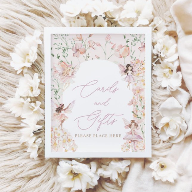 Magic Fairy Rosa Girls Cards and Gifts Sign Poster (Skapare uppladdad)