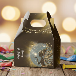 Magic Fairy silhouette nattetid barns födelsedag Presentaskar