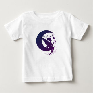 Magic Fairy Silhouette Sitta på Måne T Shirt