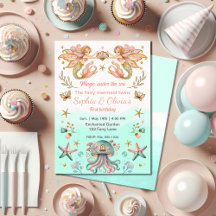 Magic Fairy Sjöjungfru Twillingars Girl Födelsedag