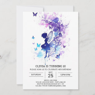 Magic Fairy Tale Birthday Inbjudningar
