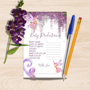 Magic Fairy Theme Baby Shower Prediktions-spel