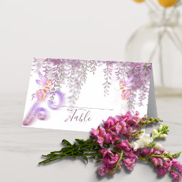 Magic Fairy Themme Folate Place Bord Card Placeringskort