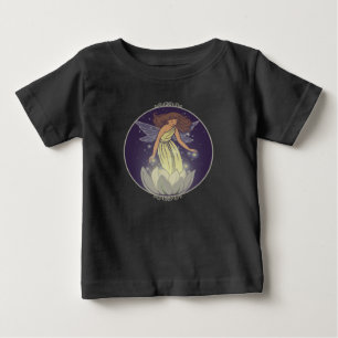 Magic Fairy White Flower Glow Fantasy Art Tee Shirt