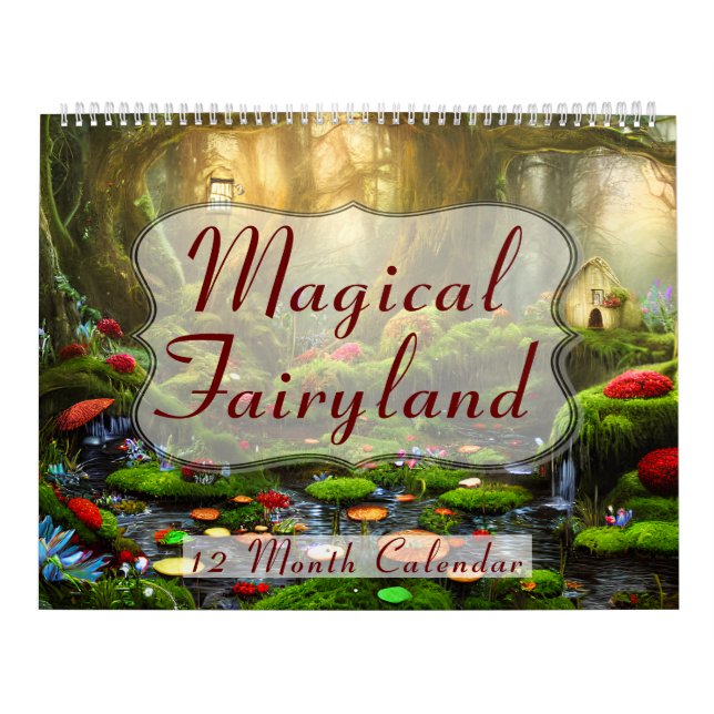 Magic Fairyland Fairy Houses Bevackra Gardens Kalender (Omslag)