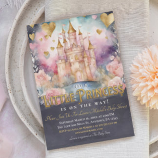 Magic Fairytale Princess Baby Shower Sprinkle Inbjudningar